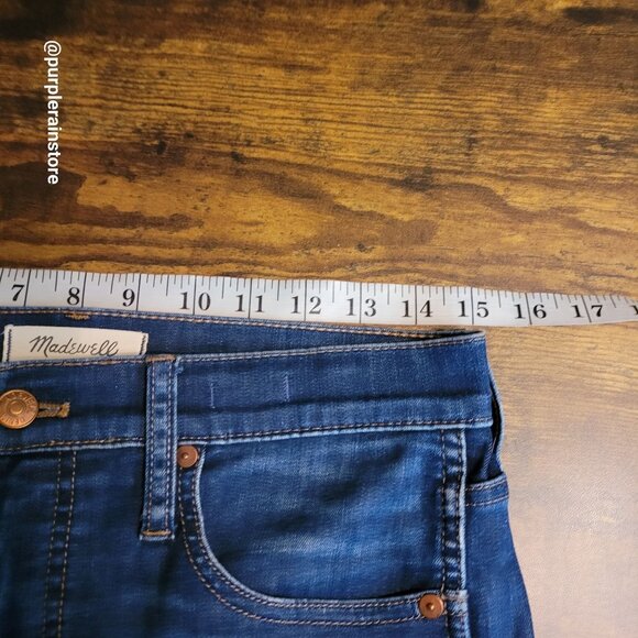 Madewell Jeans 30 Skinny 10" High Rise Medium Dark Wash Tummy Control Stretch - Picture 6 of 11